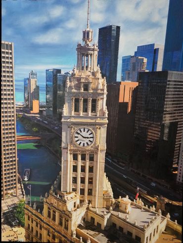 Wrigley View Oil 20 X 30