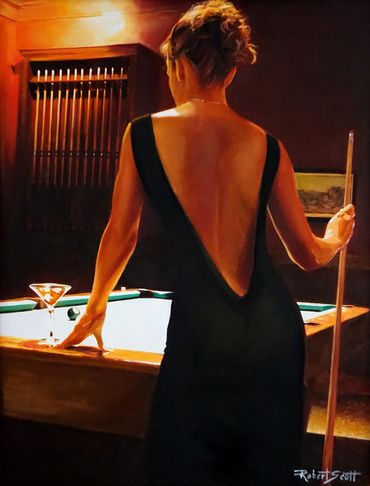 Sultry Shot. Oil 20 X 30