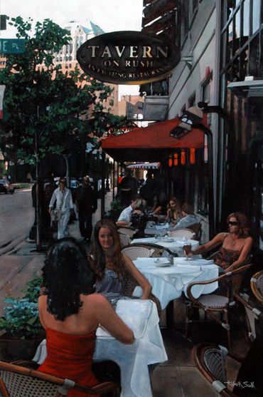 Tavern on Rush 2 Oil 24 x 36