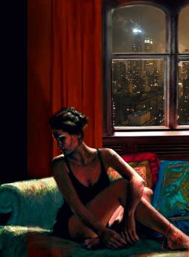 Solitude Nite Oil 22 X 28