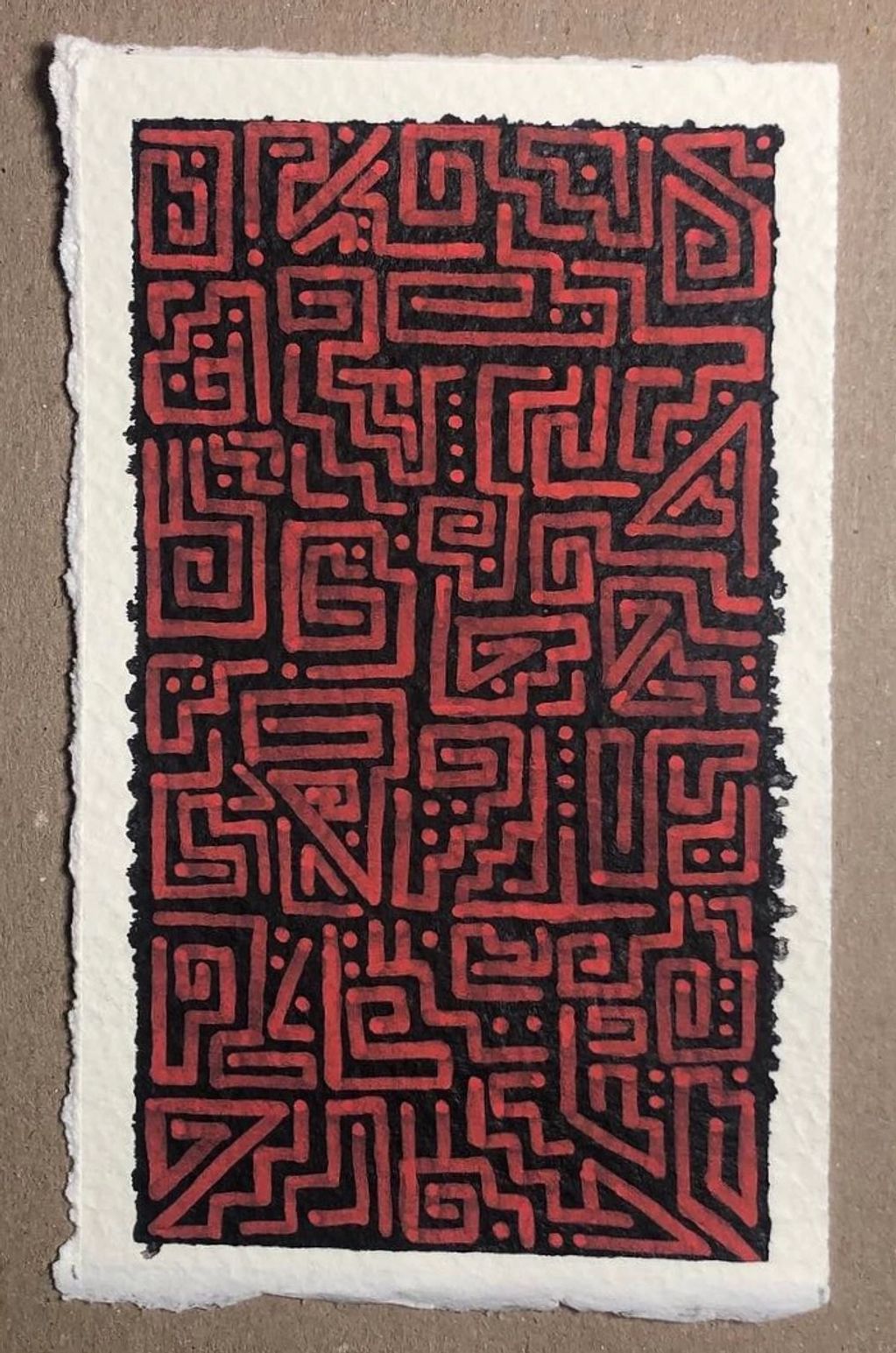ānāwakka dreams 1. acrylic paint and posca marker on watercolor paper.