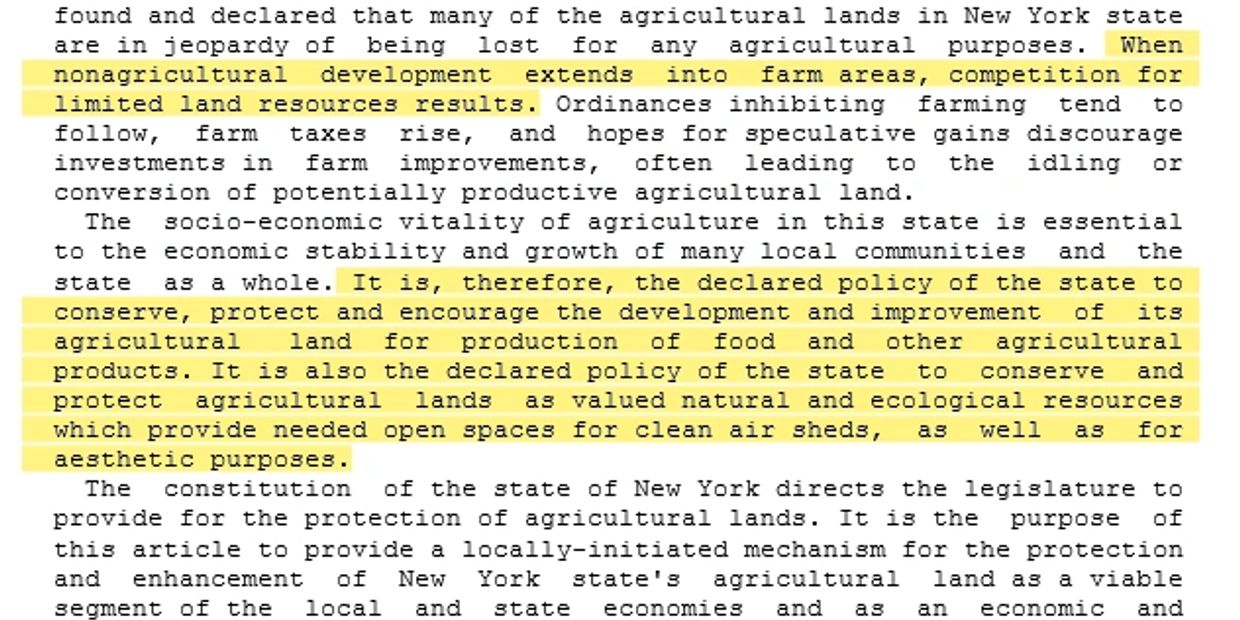 Barre is a Right-to-Farm community and Industrial Wind Turbines would violate NYS laws.