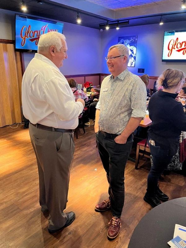 Don & Piet at YPN Dec. 2022 Networking