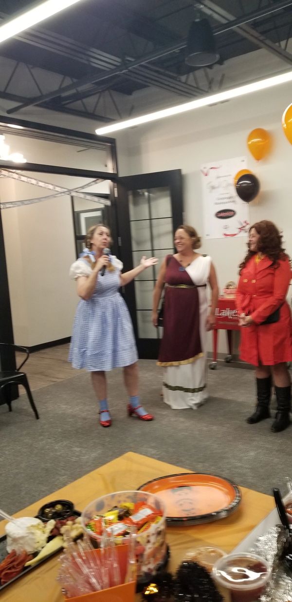 Robin, Julie and Alicyn at Womens' Council Halloween Party