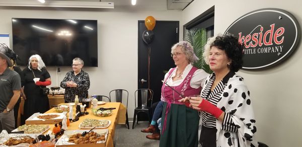 Lauralei and Lynn at Womens' Council Halloween Party