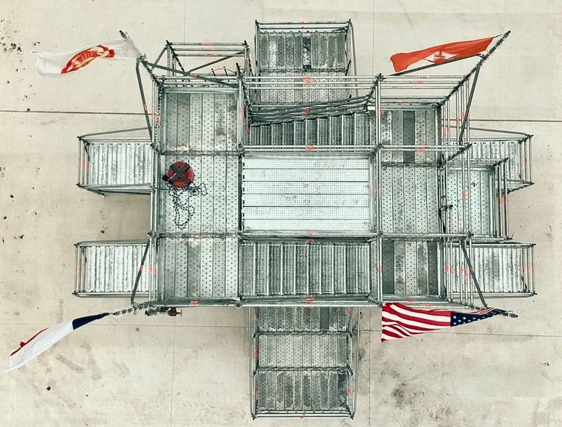 TOP VIEW DRILL TOWER