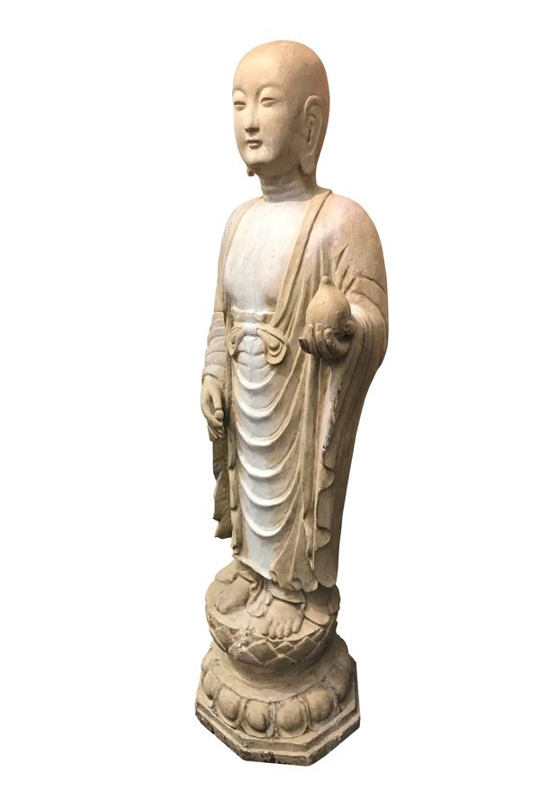 19th Century Standing Buddhist Figure