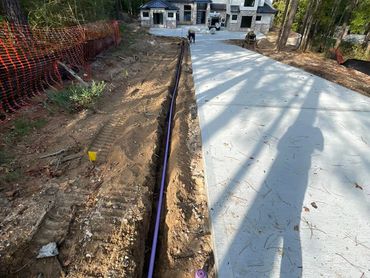 septic sprinkler intallation