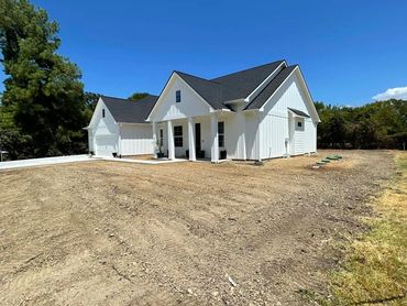 Covered up septic system on a new construction home