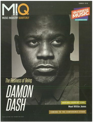 MIQ magazine cover featuring Damon Dash.