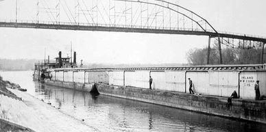 Barge Hastings MN Spiral Bridge