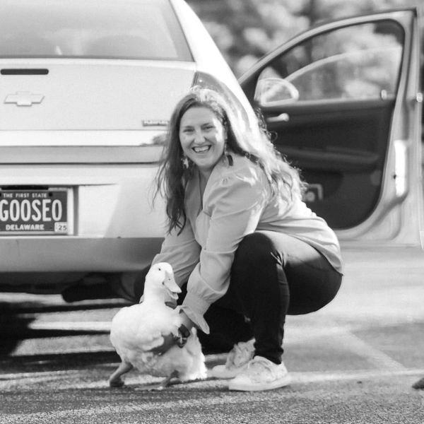 Christine and Goose the duck are here to help you declutter, organize, and create your cozy coop!