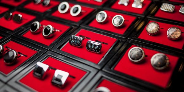 Men's Cuff Links Jewelry Accessories - Vintage and Mod.