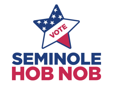 Patriotic voting themed logo for Seminole Hob Nob event.
