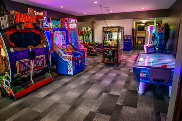 Photo of our arcade room