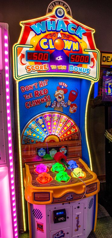 Photo of Whack a clown arcade game