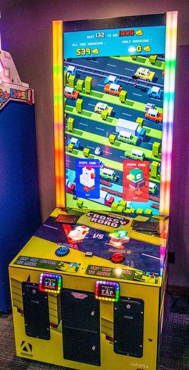 Photo of crossy road arcade game