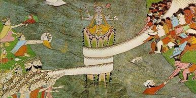 The Churning of the Milky Ocean (Samudra Manthan) - Puranic Cosmology Updated 