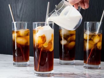 Iced latte with coffee