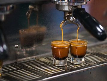 Double espresso shot