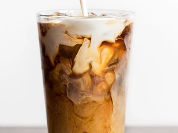 Seasonal pumpkin spice macchiato and cappuccino