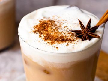 Spiced iced chai latte