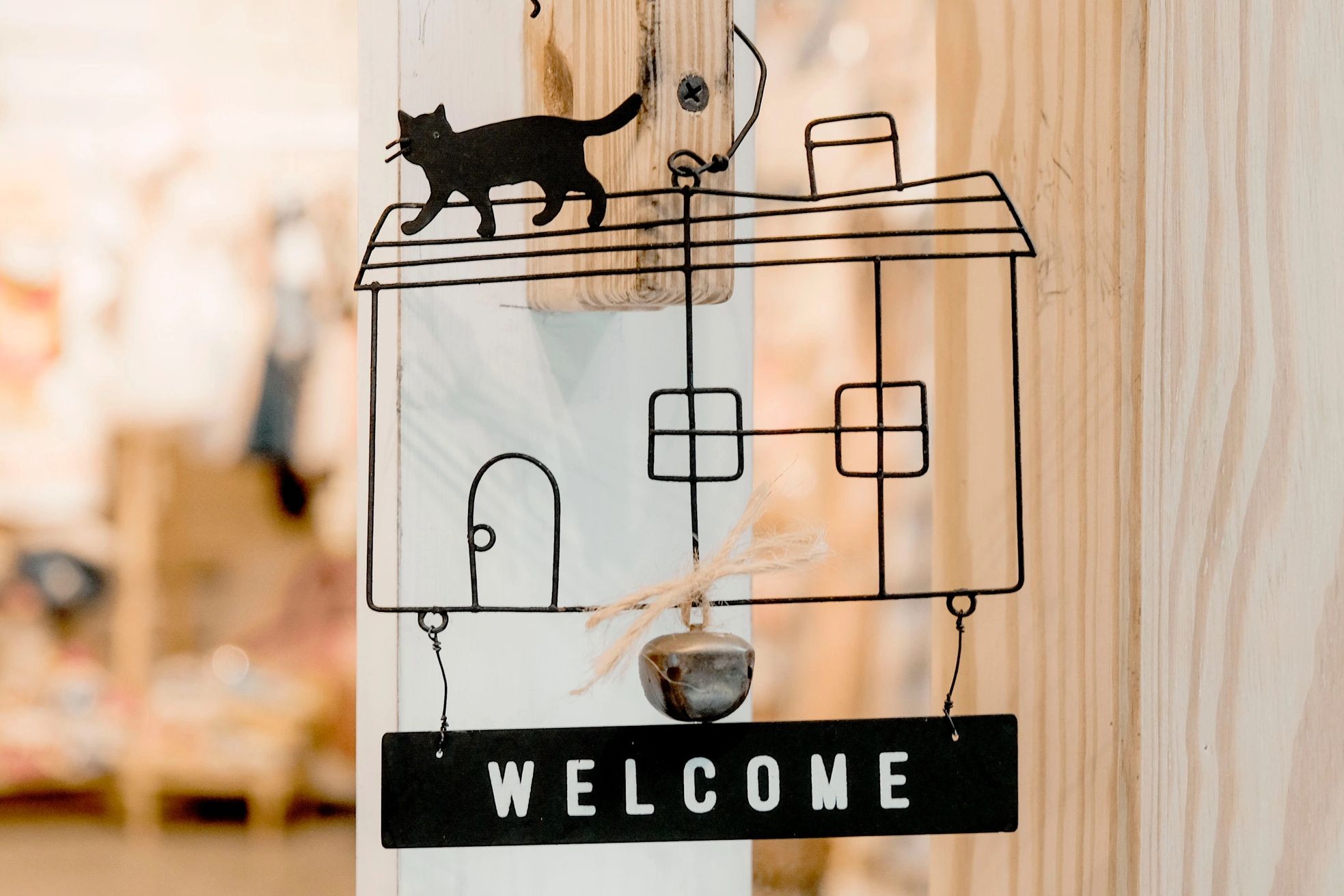 Photo by Henry & Co. from Pexels Welcome hanging sign