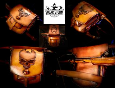 Leather hip bag