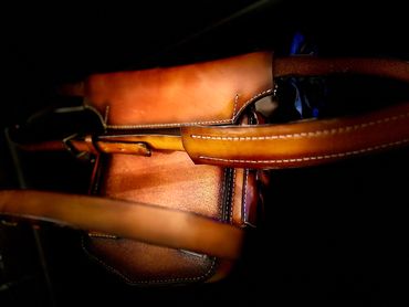 Leather hip bag