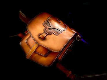 Leather hip bag