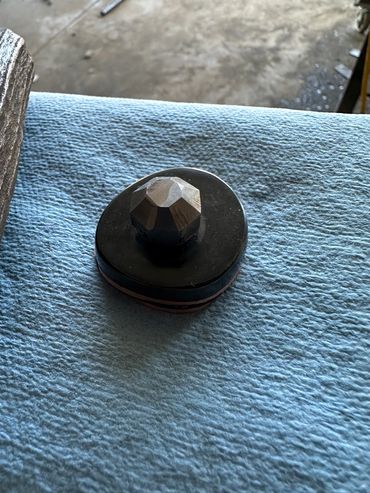 pommel Take down Bowie blade with ring guard elk antler handle. Cross draw and traditional carry