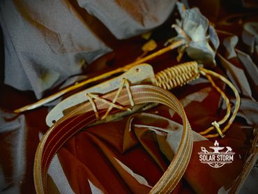 horizontal mounting of a Tactical dagger by Custom Alberta Bladesmith complete with paracord handle