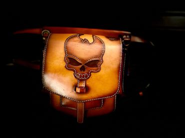 Leather hip bag