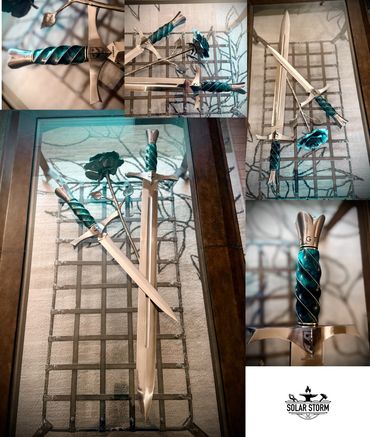 Sword and Dagger from Solar Storm Custom Bladesmith from Alberta Canada