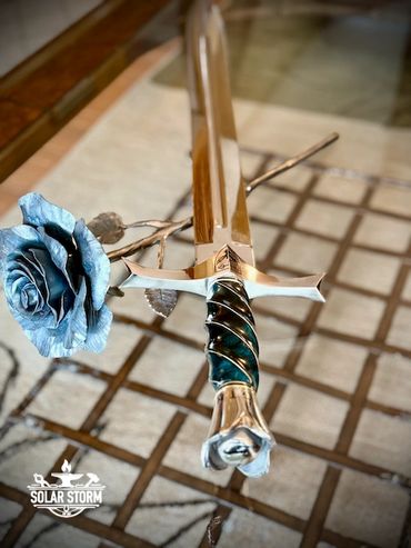 Arming Sword from custom bladesmith and blacksmith Solar Storm from Alberta, Canada