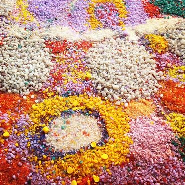 Elizabeth Nyumi glass panel.