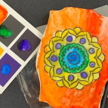 Our Paint Your Own cookie mandala pattern is very popular.