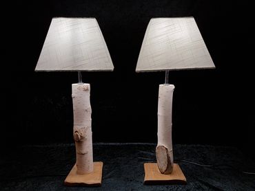 Hand made lamps for the home. 