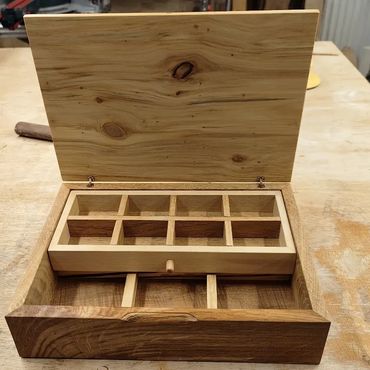 Hand made jewellery boxes. 