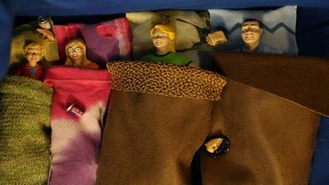 The Manson Family camping in a tent.