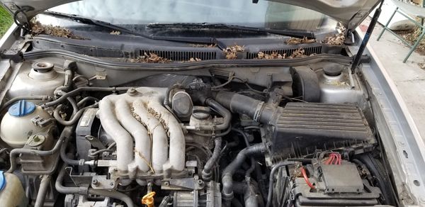 Before: Engine Bay detail job.