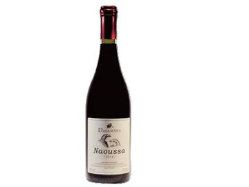 A bottle of Naoussa wine.
