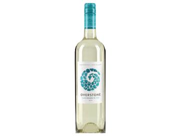 Bottle of Overstone Sauvignon Blanc white wine.