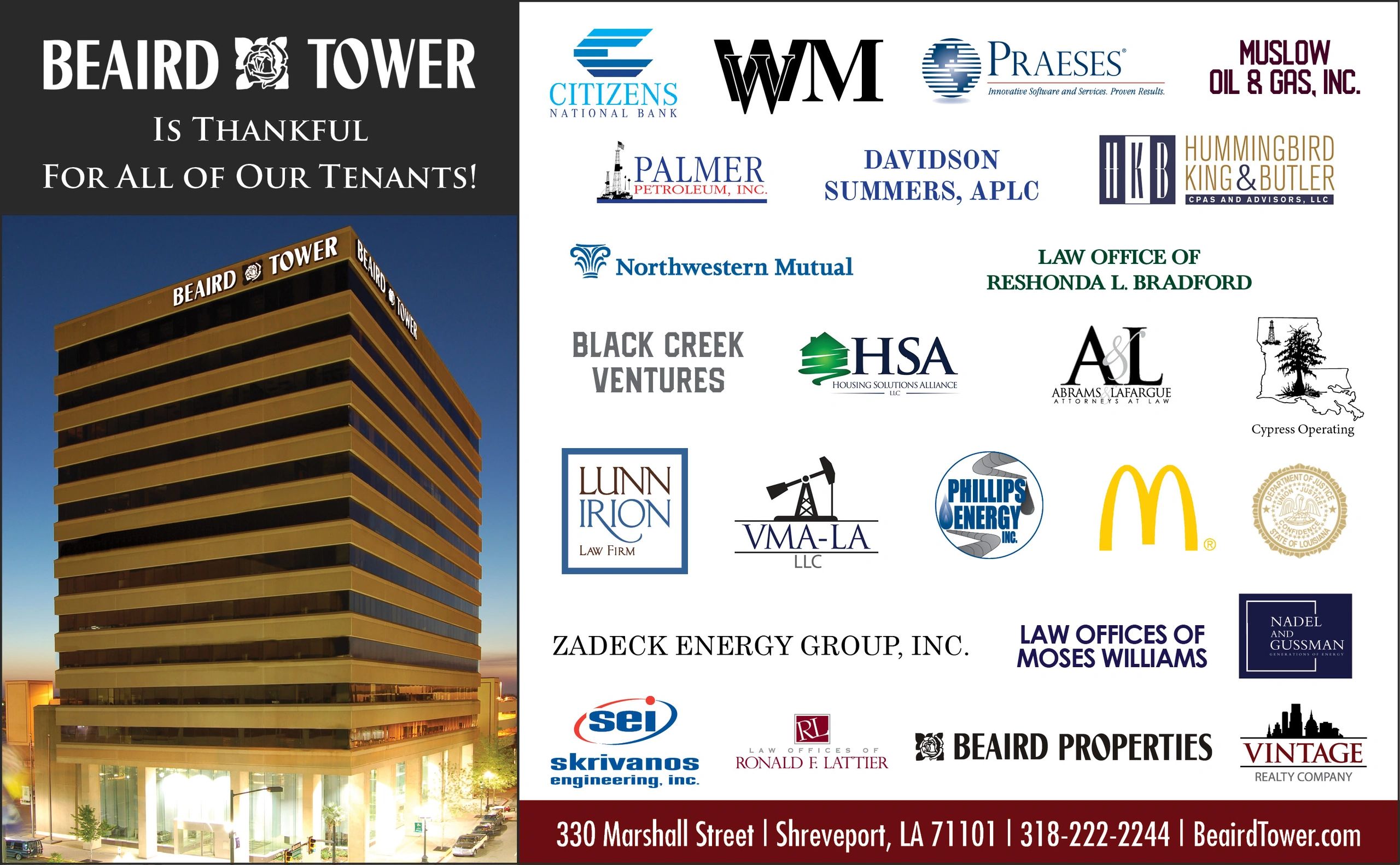 Beaird Tower featured photo with tenants