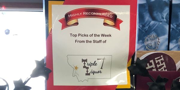 Sign stating the employees recommendations of the week