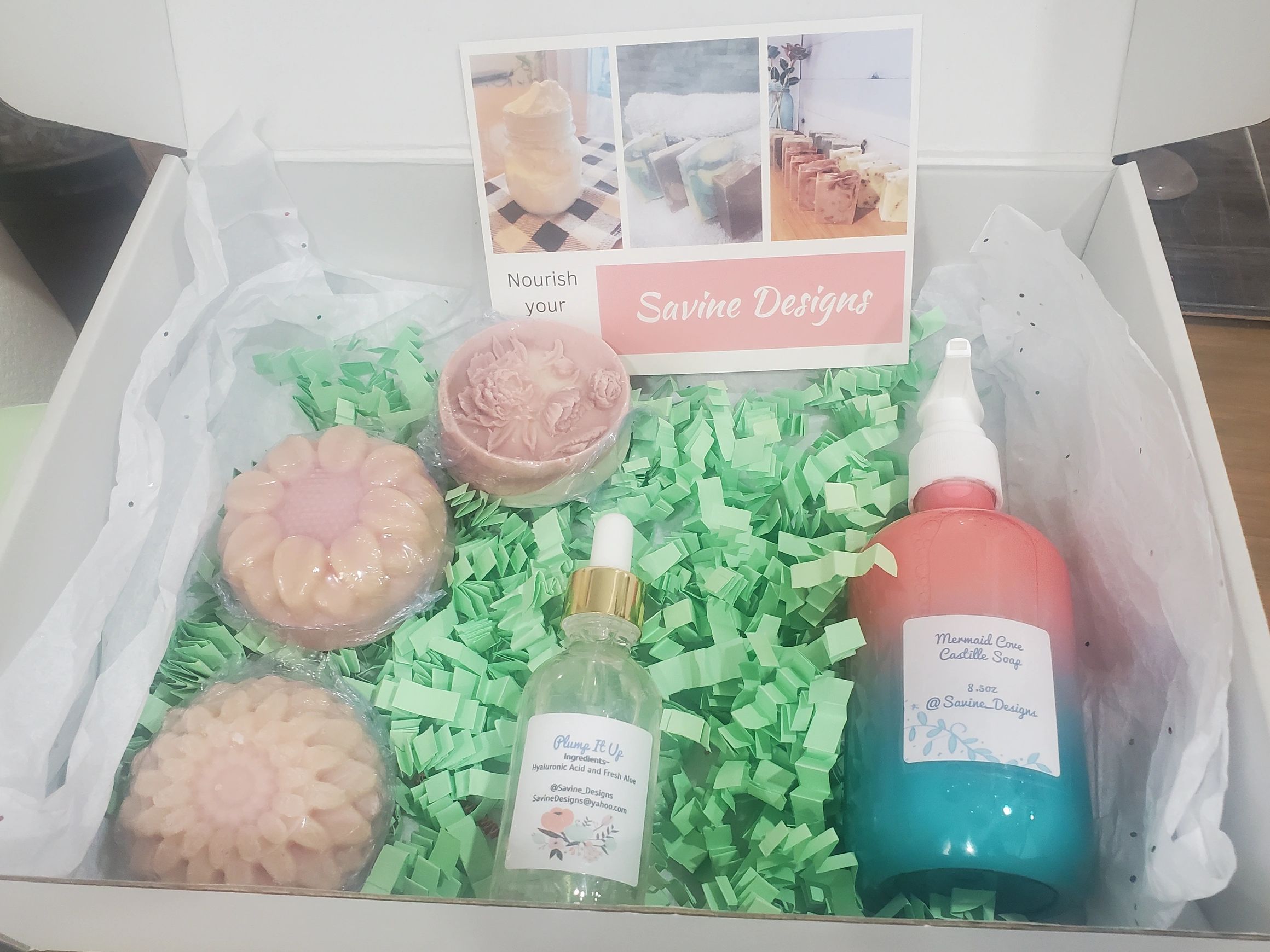 Natural soap and skincare giftbox, priced at $40