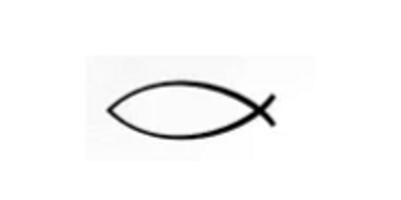 A Christian symbol of a fish