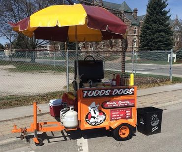 Todd's Dogs original hotdog cart