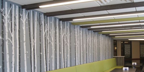 A forest experience in the cafe of St. Marys Care Center - Madison, WI