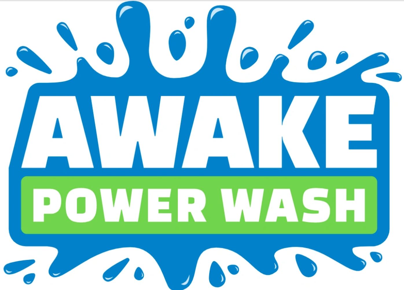 Awake Power Wash Splash Logo